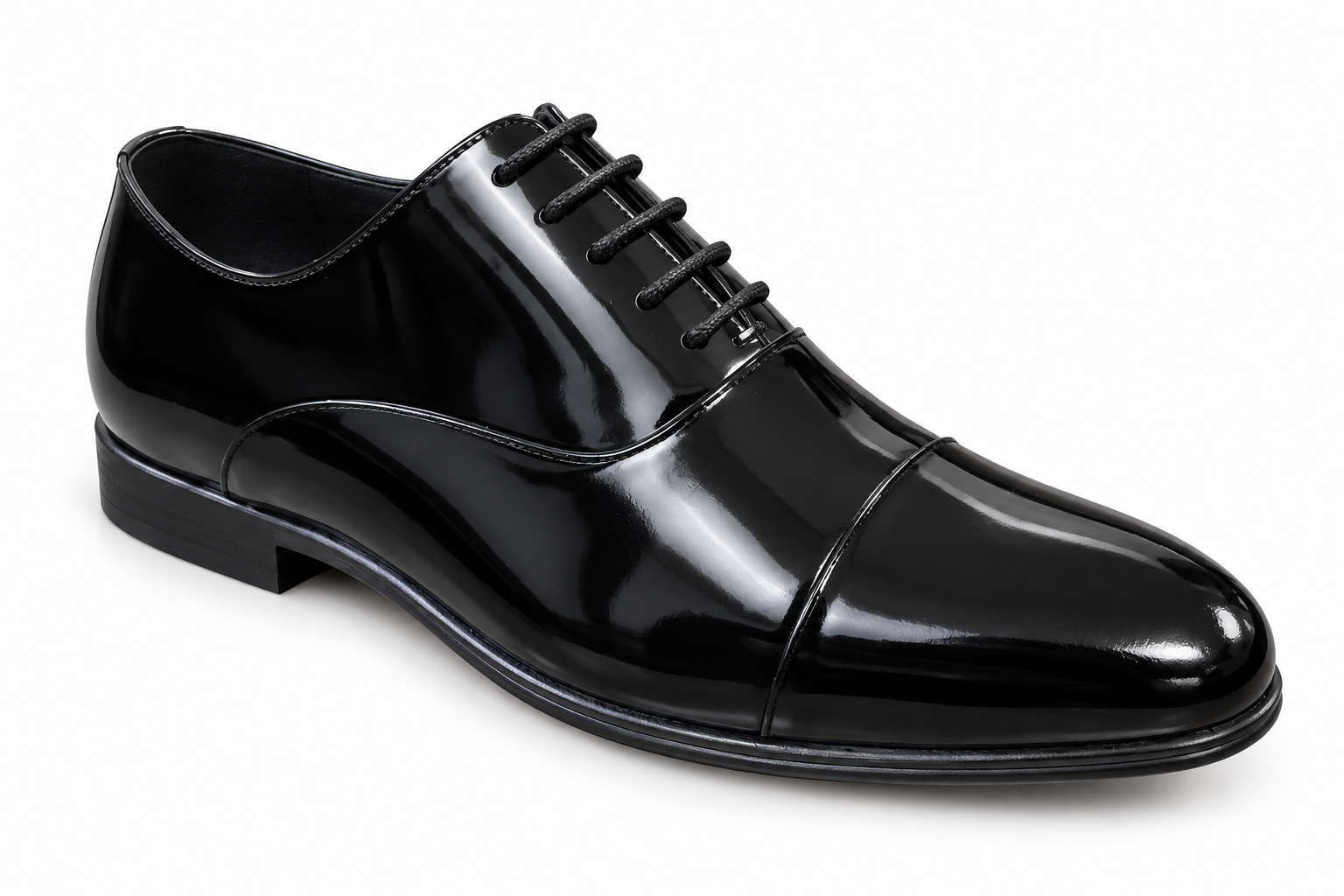 LANIBOLU High-Shine Cap-Toe Lace-Up JLF2113-258 — Product view